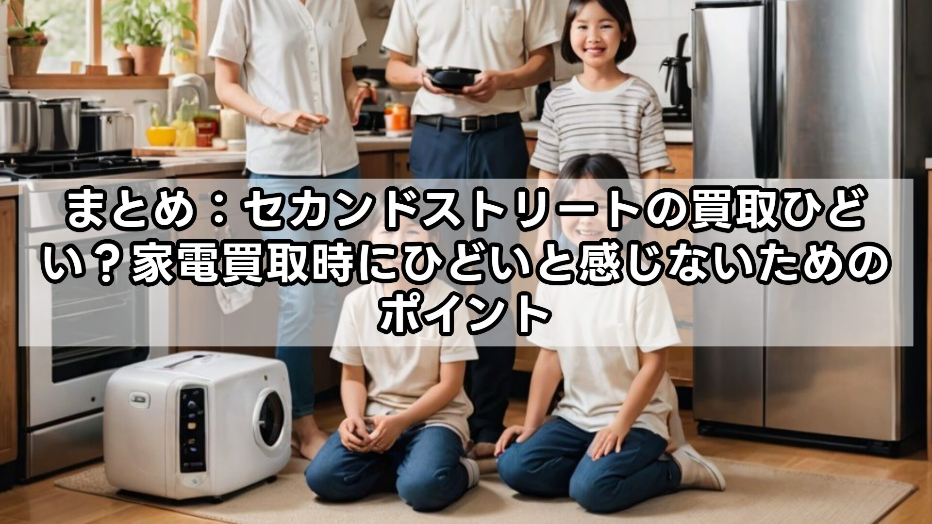 まとめ：セカンドストリートの買取ひどい？家電買取時にひどいと感じないためのポイント