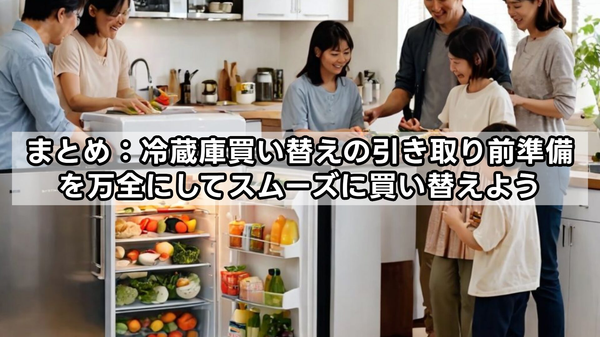 まとめ：冷蔵庫買い替えの引き取り前準備を万全にしてスムーズに買い替えよう