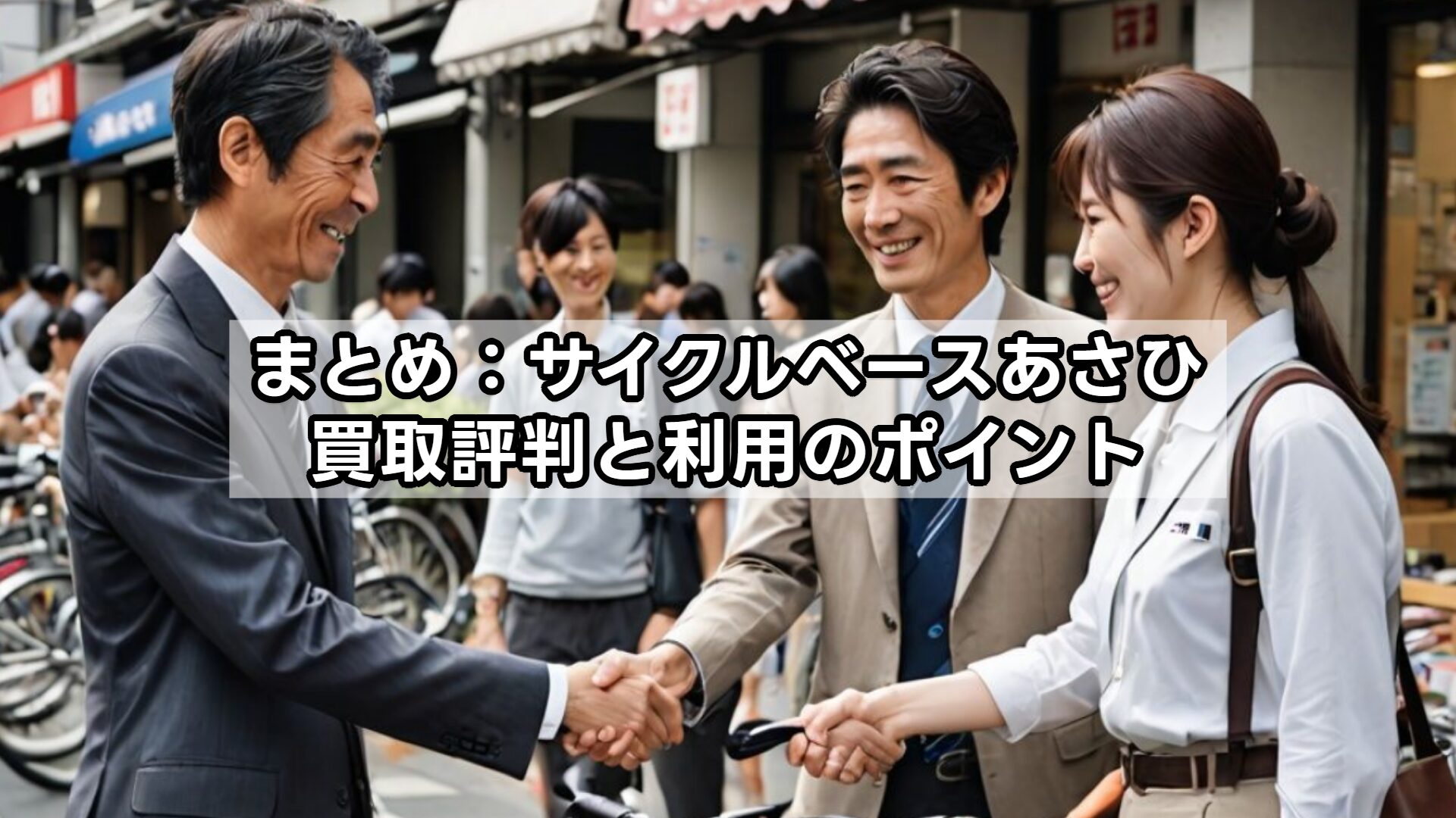 まとめ：サイクルベースあさひ買取評判と利用のポイント