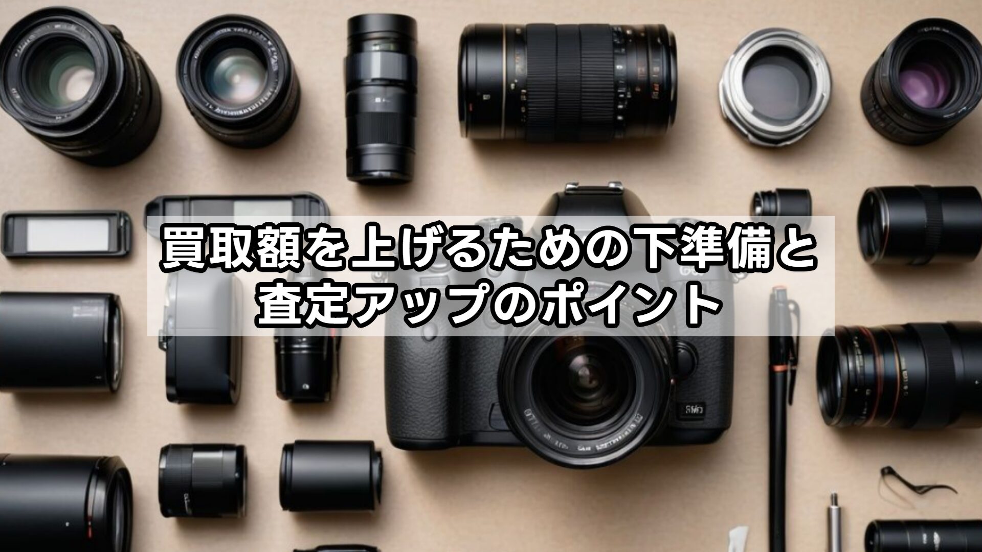 買取額を上げるための下準備と査定アップのポイント