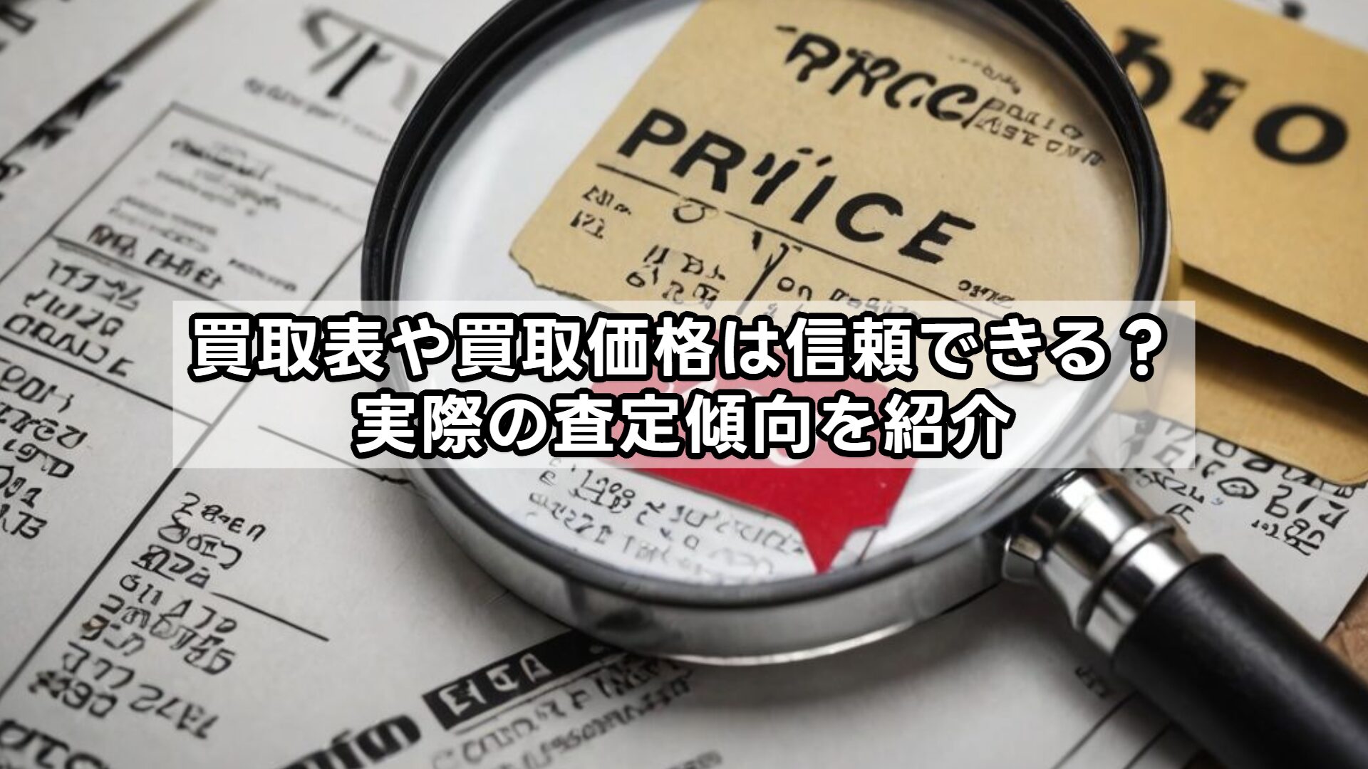 買取表や買取価格は信頼できる？実際の査定傾向を紹介