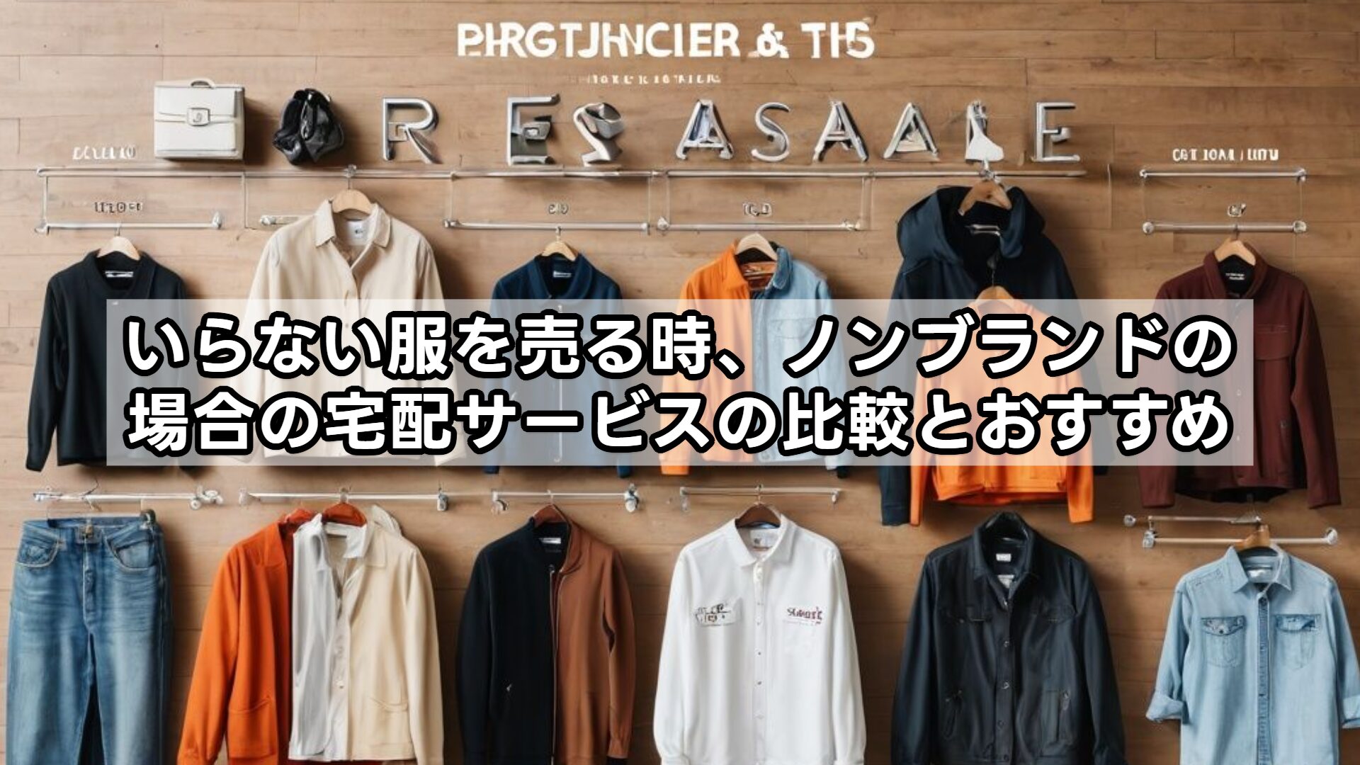 いらない服を売る時、ノンブランドの場合の宅配サービスの比較とおすすめ