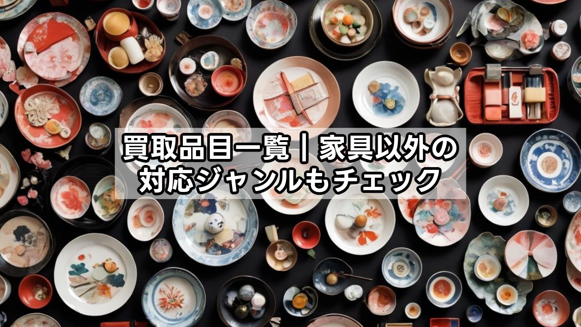 買取品目一覧｜家具以外の対応ジャンルもチェック