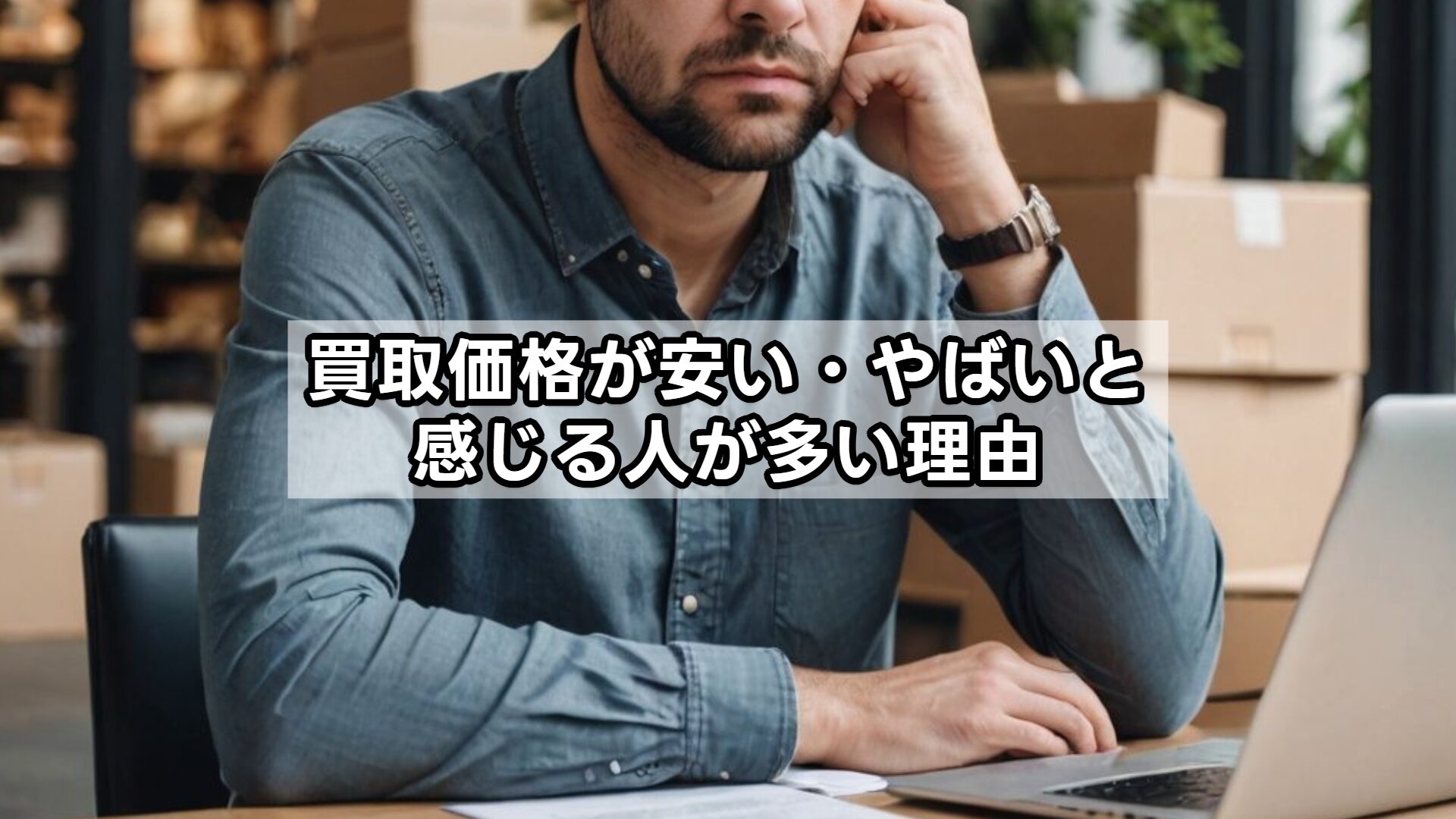 買取価格が安い・やばいと感じる人が多い理由