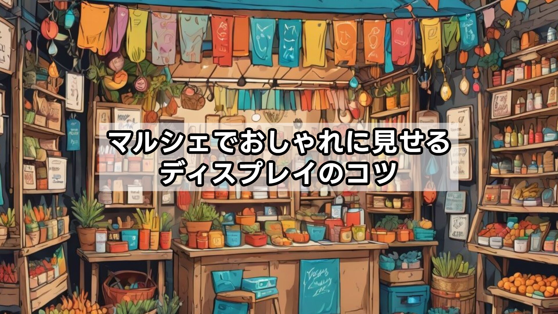 マルシェでおしゃれに見せるディスプレイのコツ