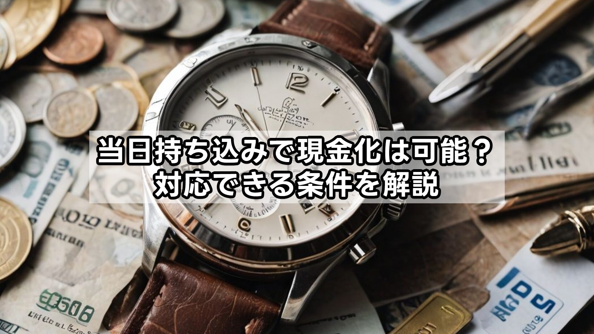 当日持ち込みで現金化は可能？対応できる条件を解説