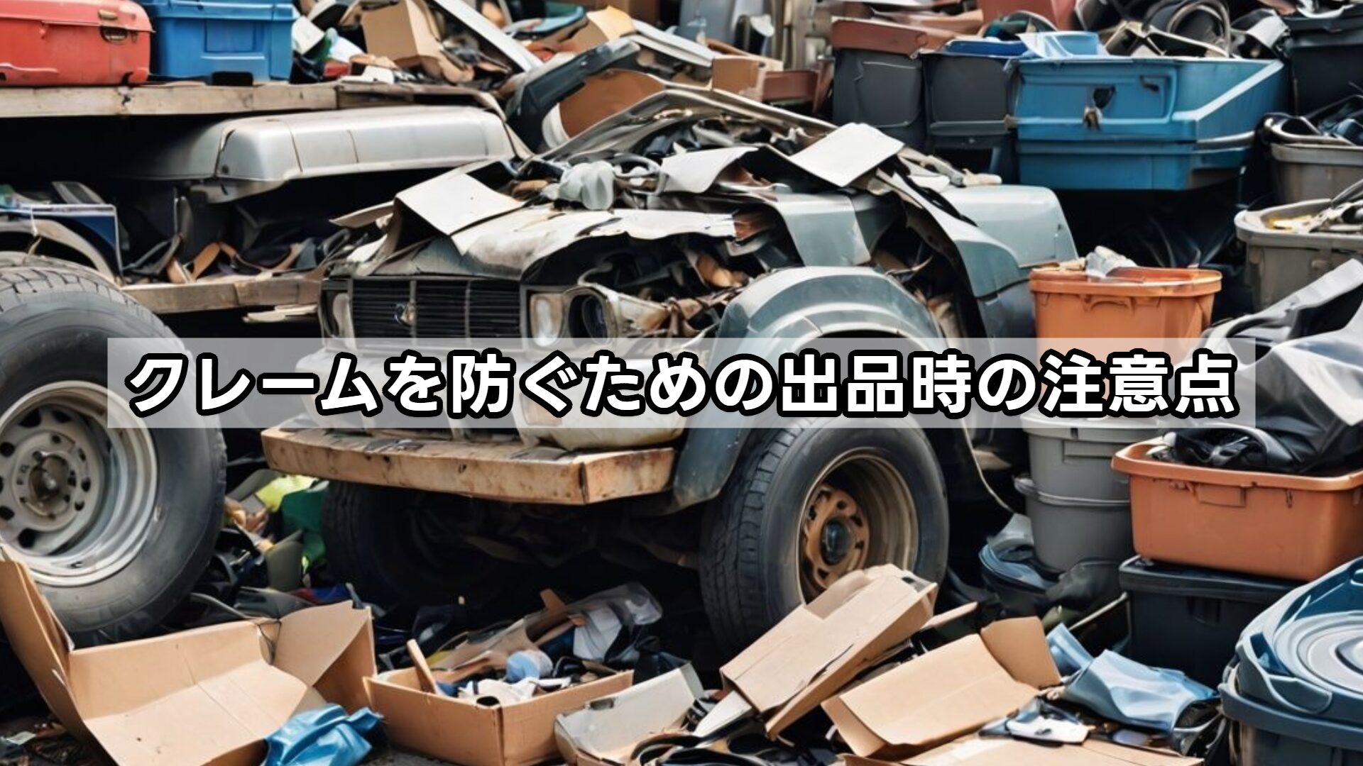 クレームを防ぐための出品時の注意点