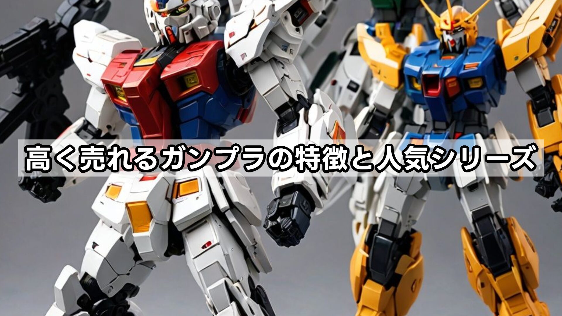 高く売れるガンプラの特徴と人気シリーズ