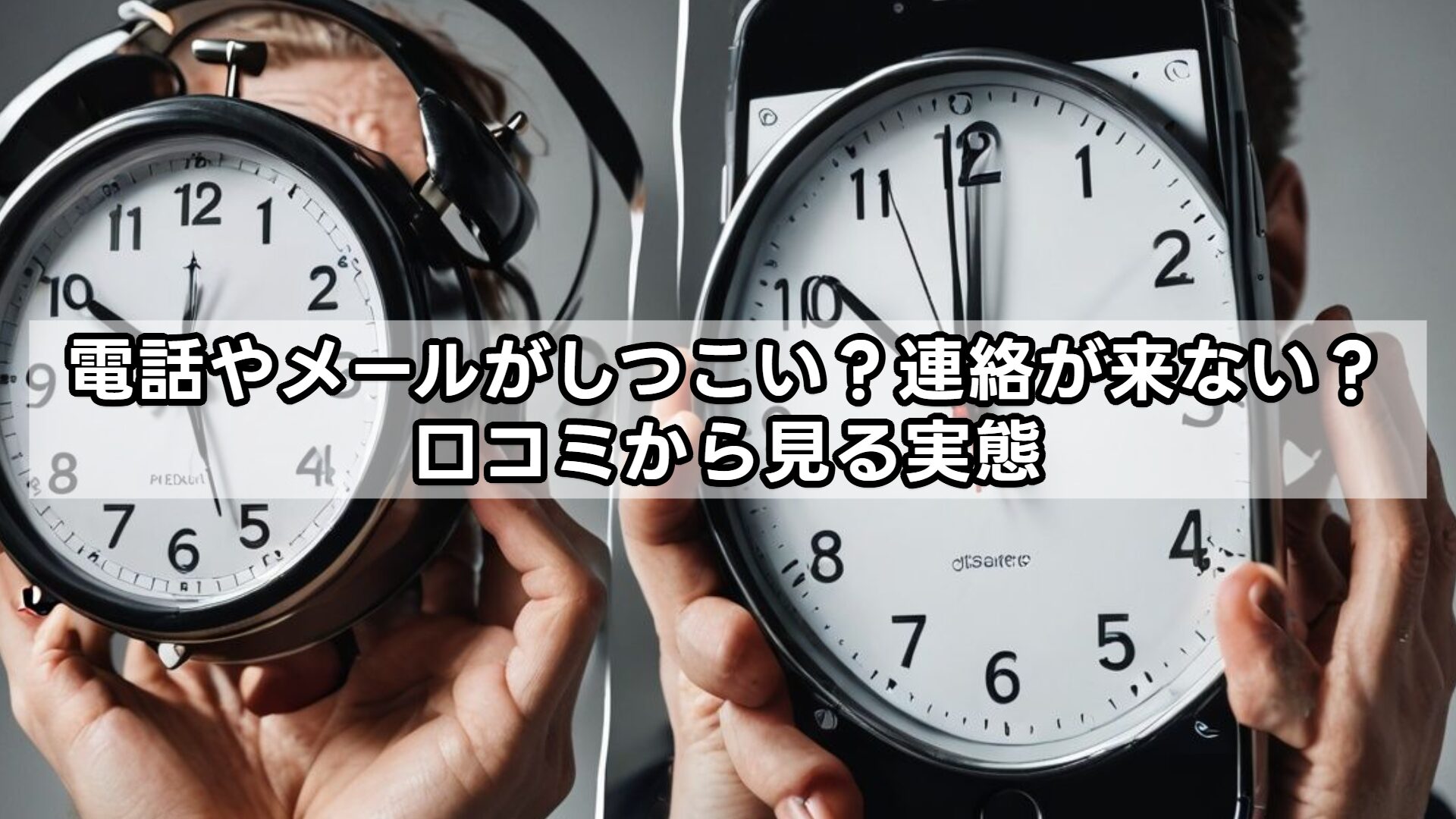 電話やメールがしつこい？連絡が来ない？口コミから見る実態