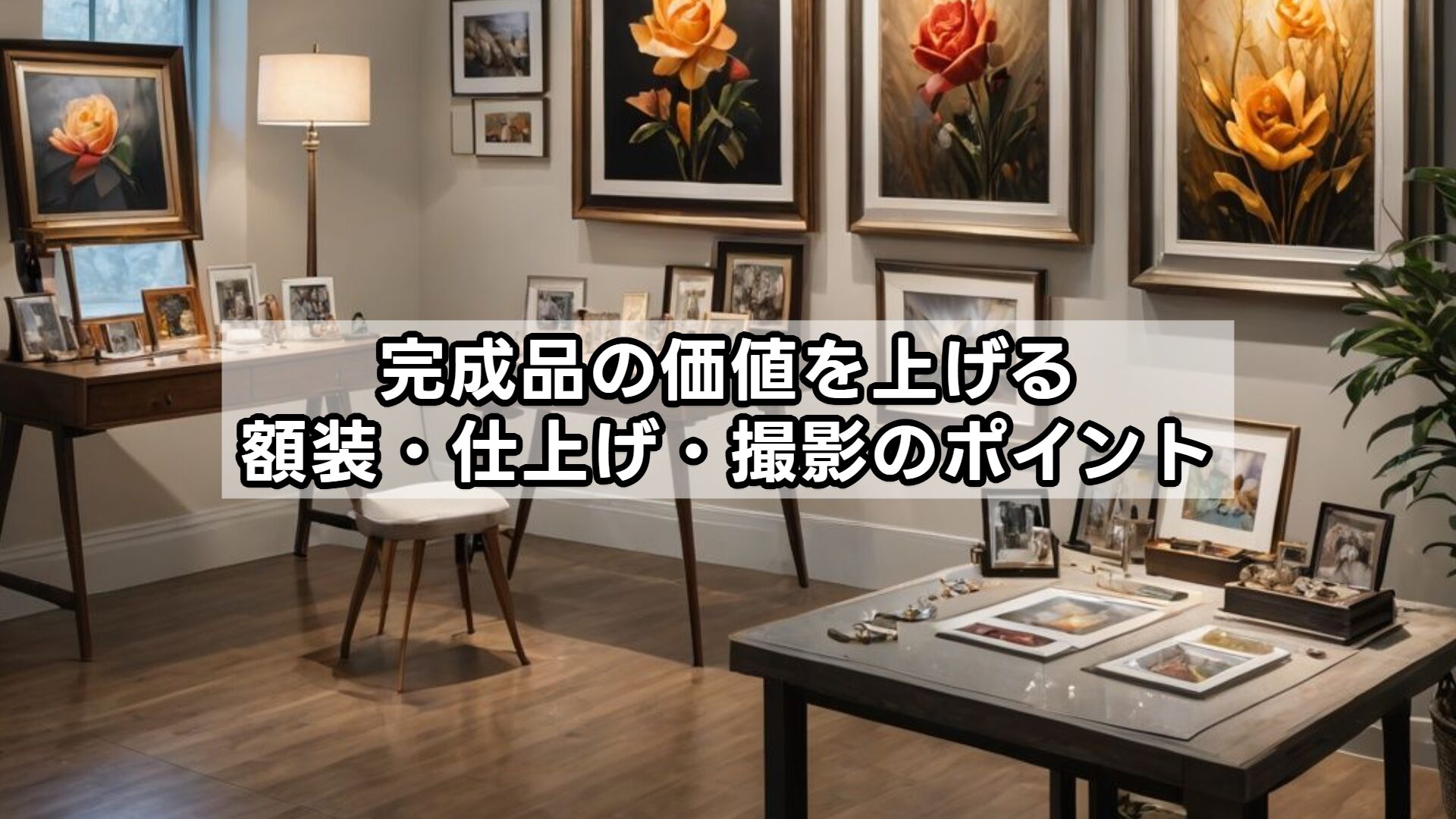 完成品の価値を上げる額装・仕上げ・撮影のポイント