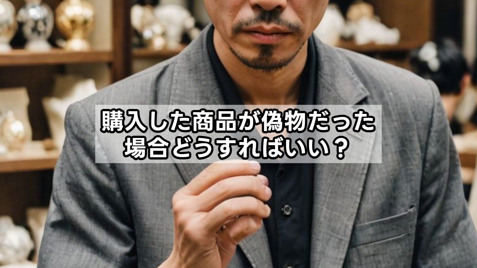 購入した商品が偽物だった場合どうすればいい？