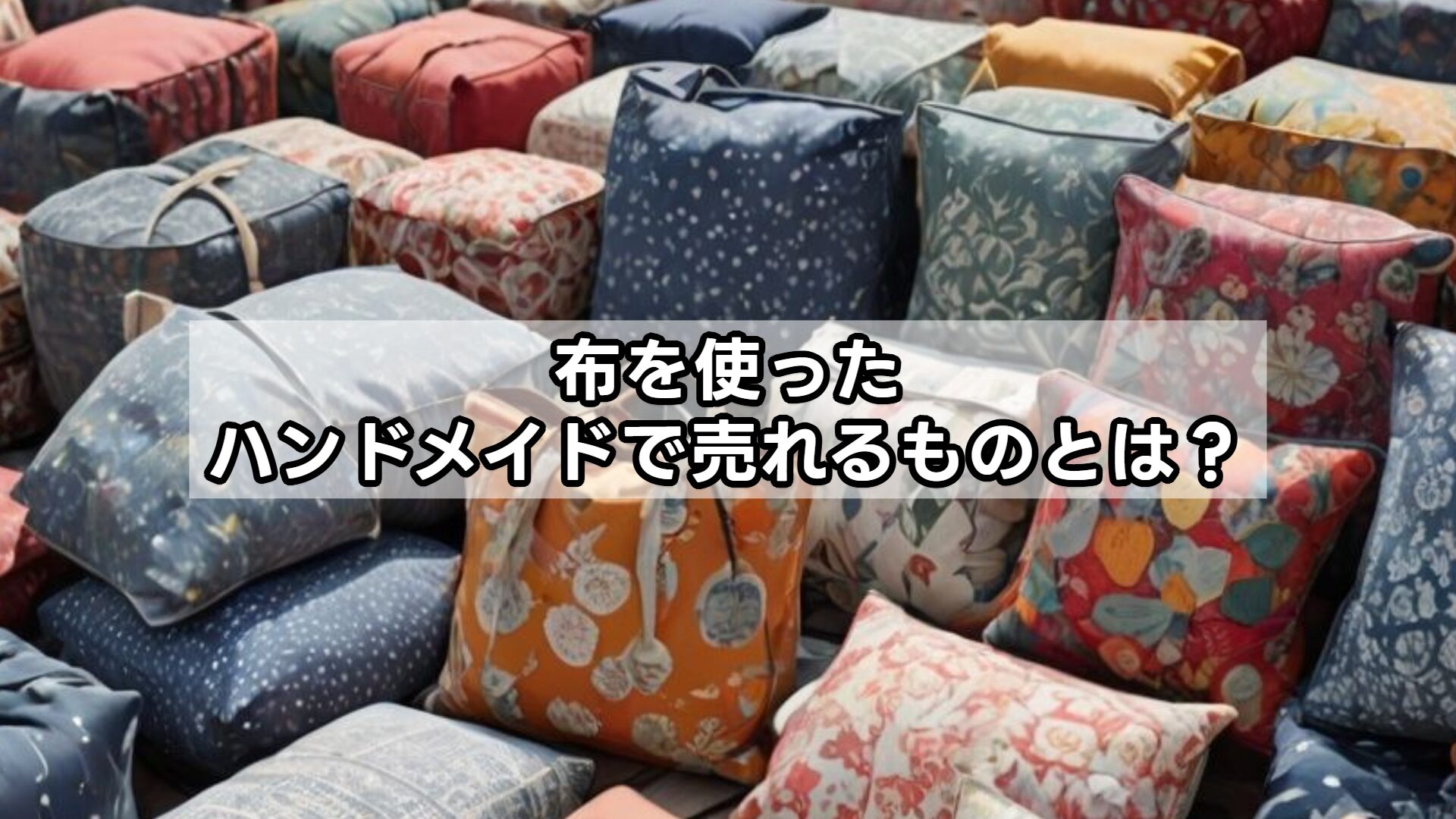 布を使ったハンドメイドで売れるものとは?