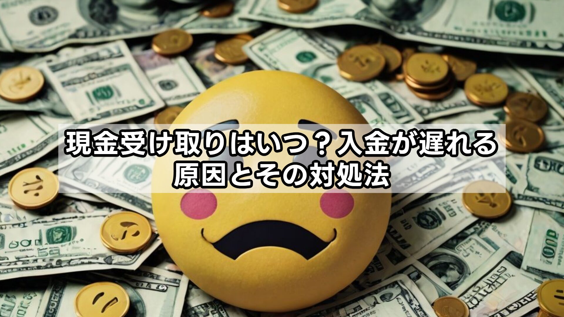 現金受け取りはいつ？入金が遅れる原因とその対処法
