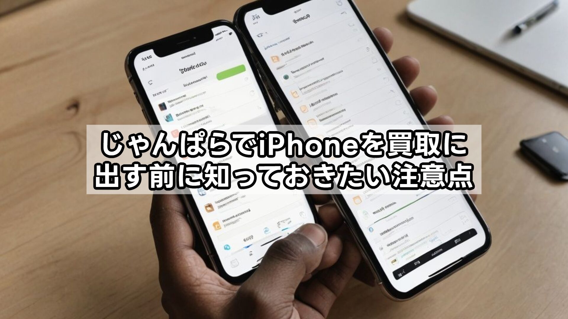 じゃんぱらでiPhoneを買取に出す前に知っておきたい注意点