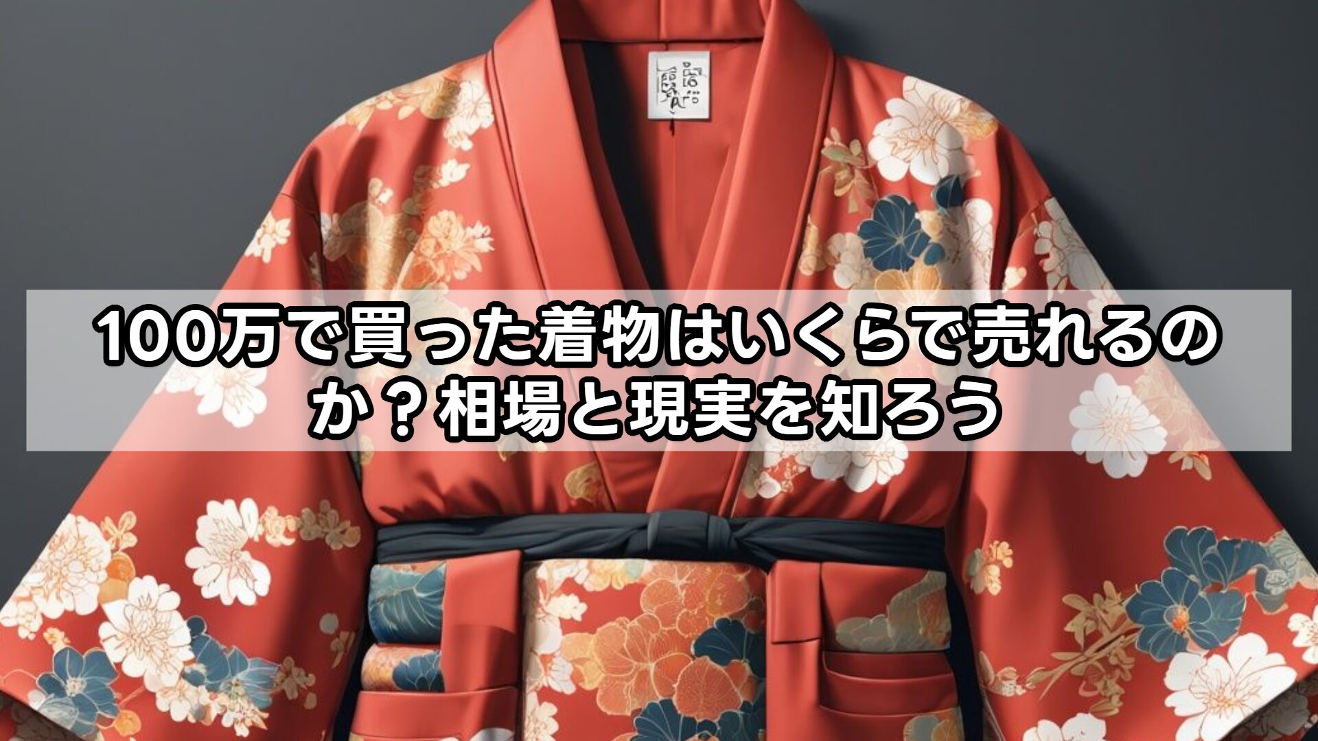 100万で買った着物はいくらで売れるのか?相場と現実を知ろう