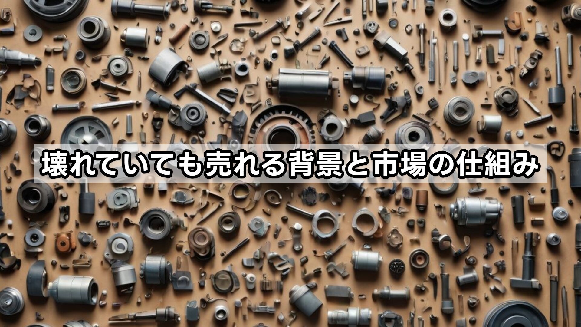 壊れていても売れる背景と市場の仕組み