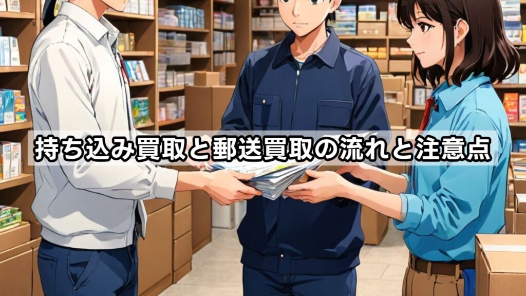 持ち込み買取と郵送買取の流れと注意点