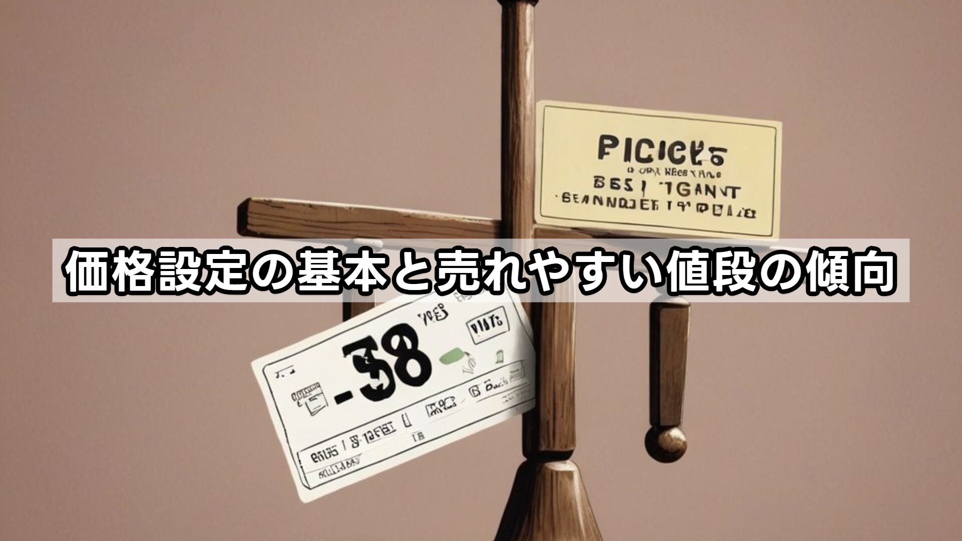 価格設定の基本と売れやすい値段の傾向