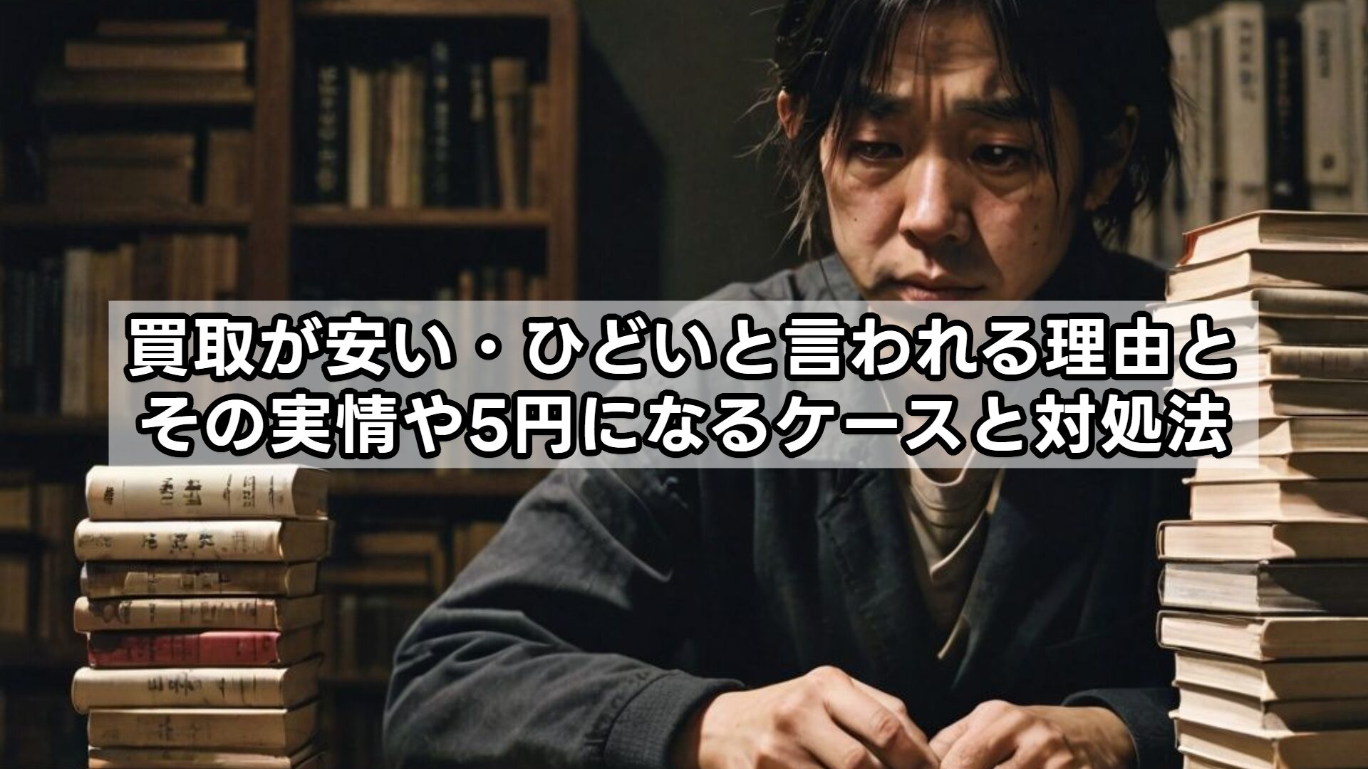 買取が安い・ひどいと言われる理由とその実情や5円になるケースと対処法