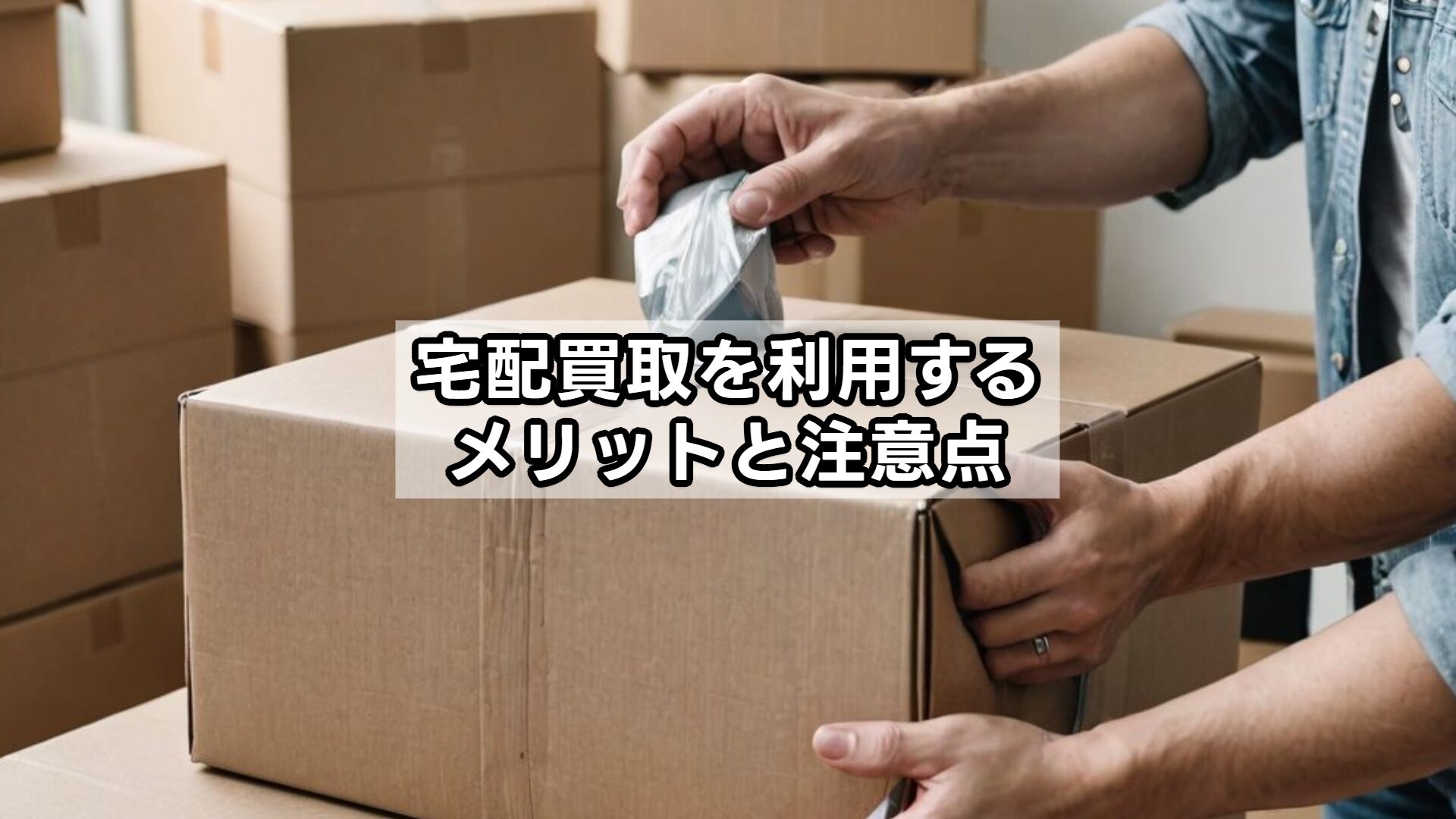 宅配買取を利用するメリットと注意点