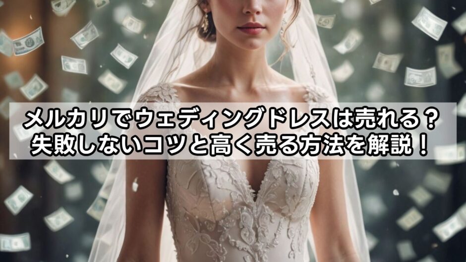 メルカリでウェディングドレスは売れる？失敗しないコツと高く売る方法を解説！