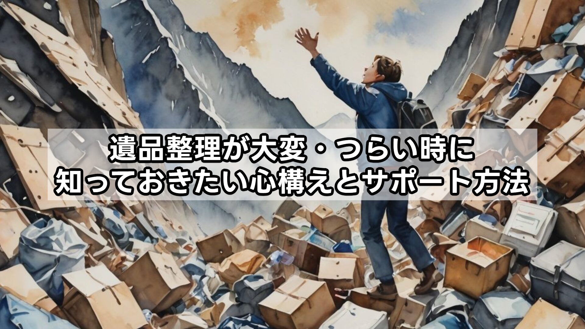 遺品整理が大変・つらい時に知っておきたい心構えとサポート方法