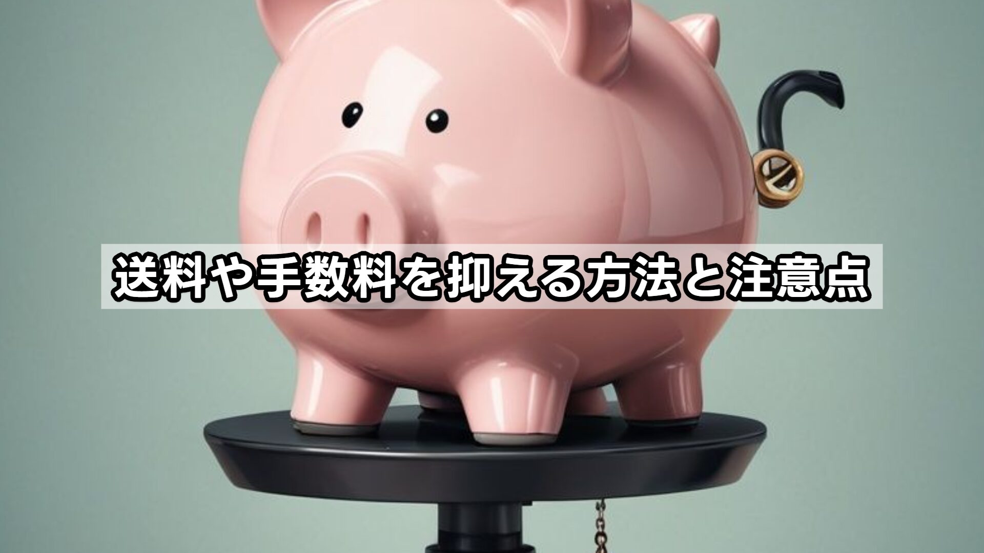 送料や手数料を抑える方法と注意点