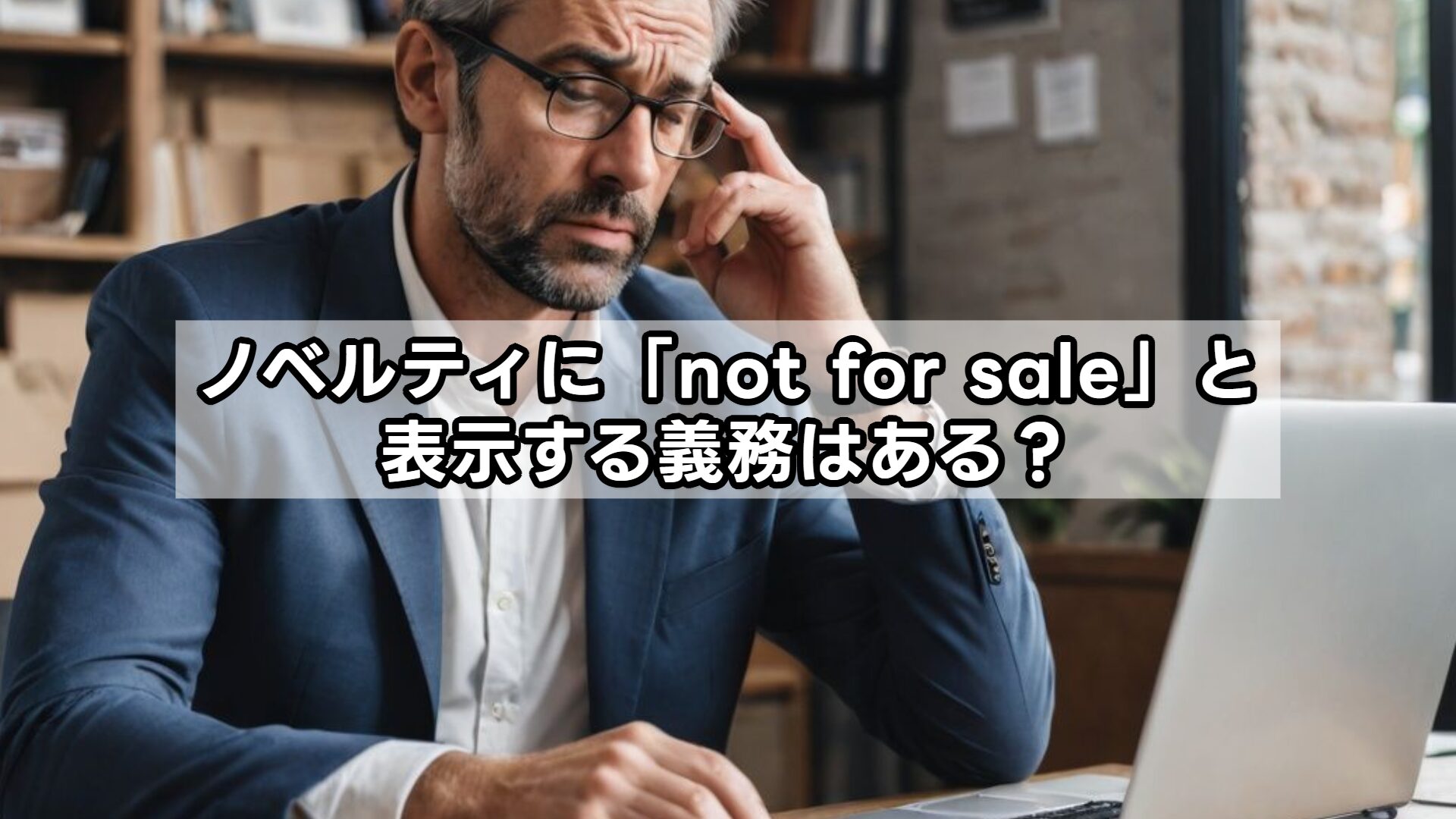 ノベルティに「not for sale」と表示する義務はある？