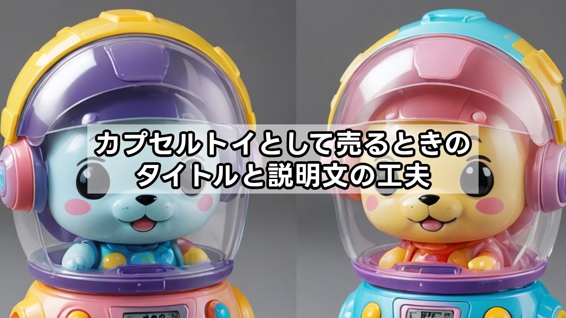 カプセルトイとして売るときのタイトルと説明文の工夫