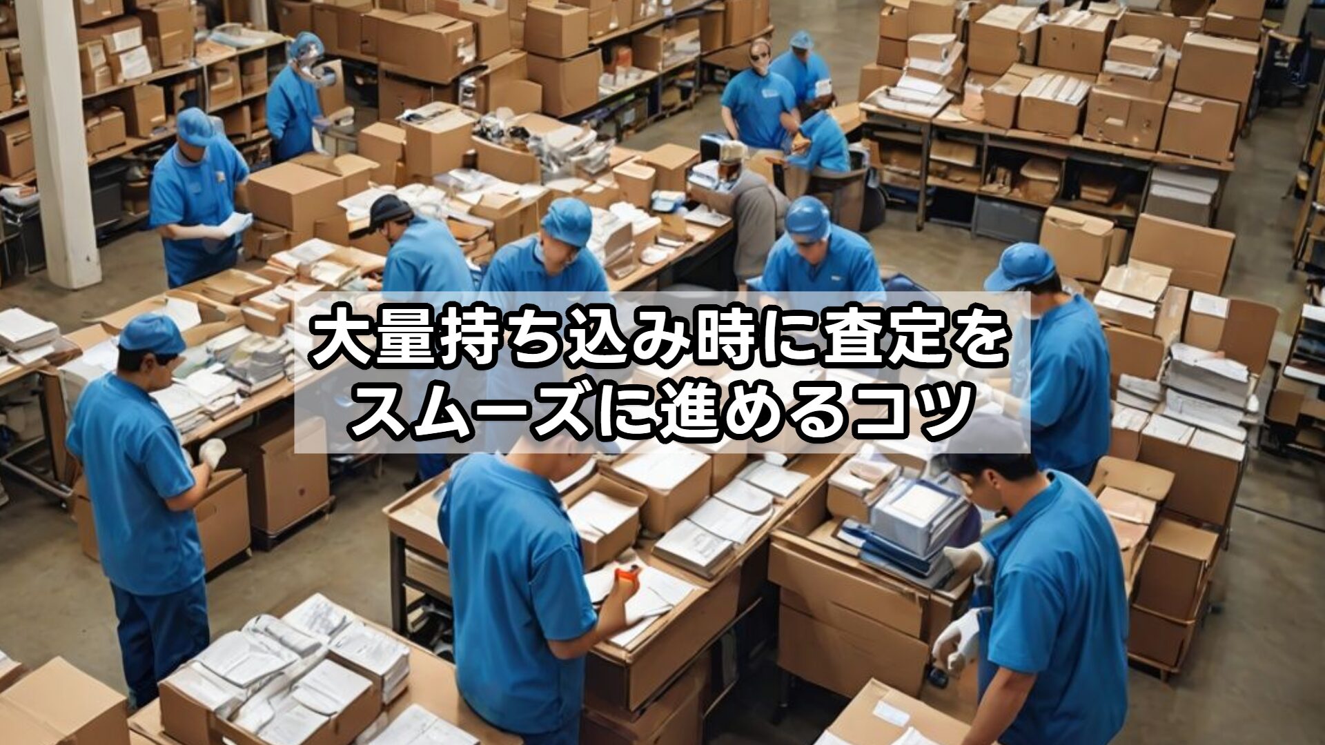 大量持ち込み時に査定をスムーズに進めるコツ