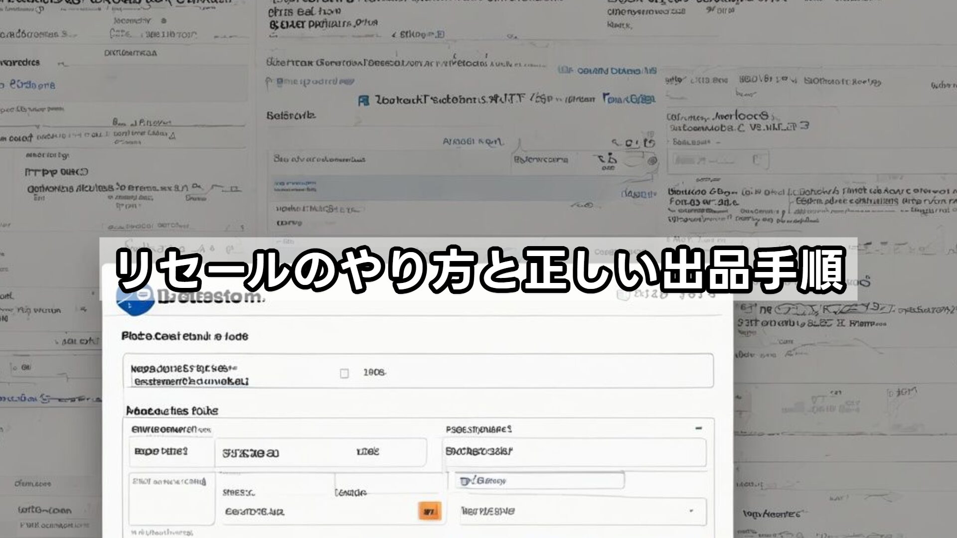 リセールのやり方と正しい出品手順