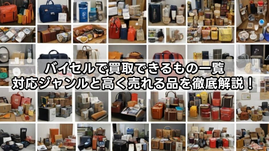 バイセルで買取できるもの一覧｜対応ジャンルと高く売れる品を徹底解説！
