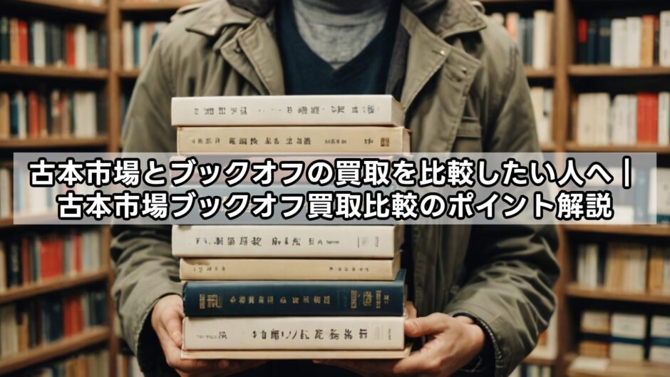 古本市場とブックオフの買取を比較したい人へ｜古本市場ブックオフ買取比較のポイント解説