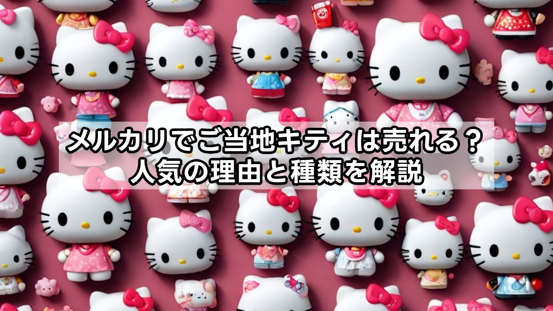 メルカリでご当地キティは売れる？人気の理由と種類を解説