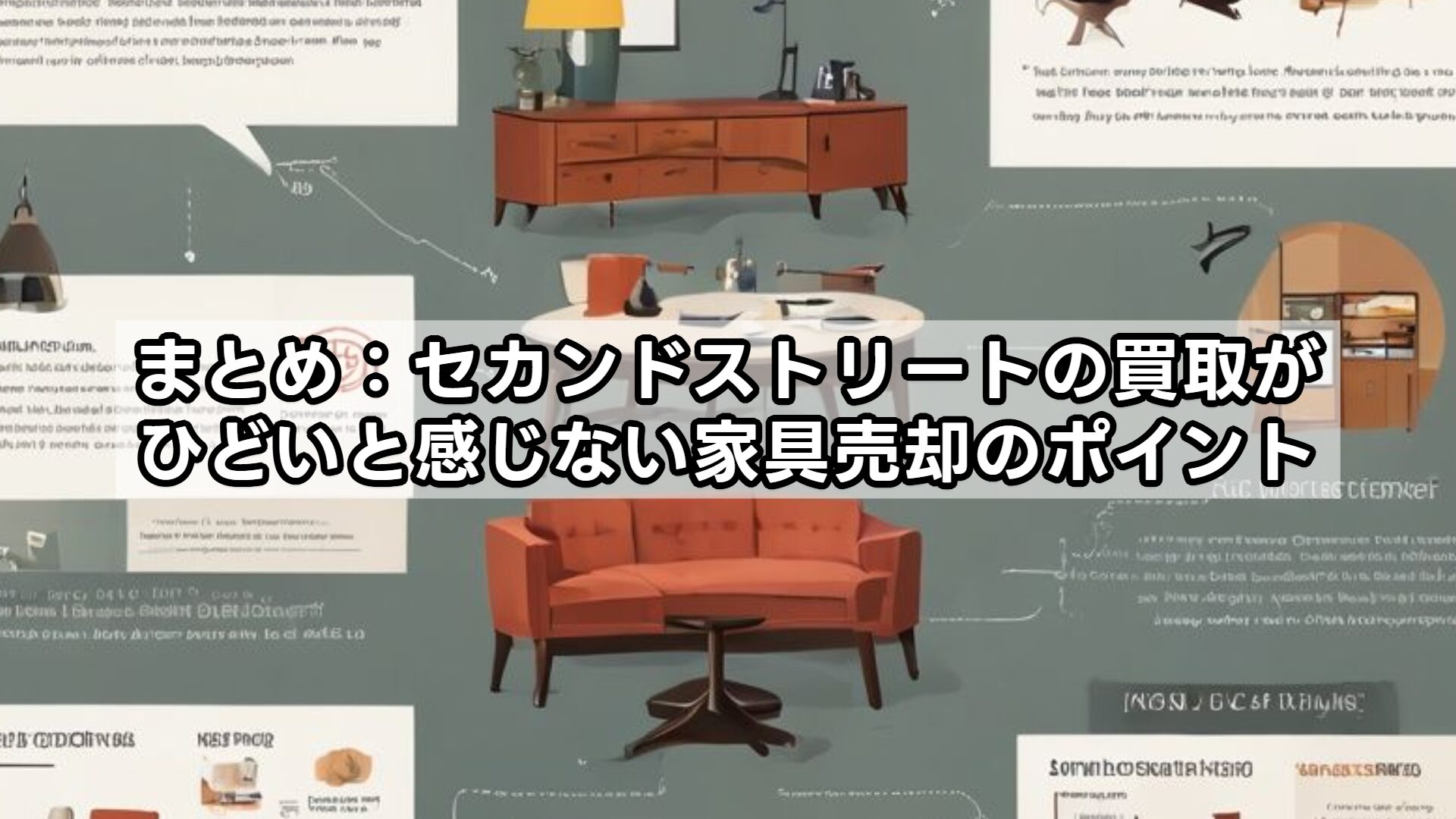 まとめ：セカンドストリートの買取がひどいと感じない家具売却のポイント