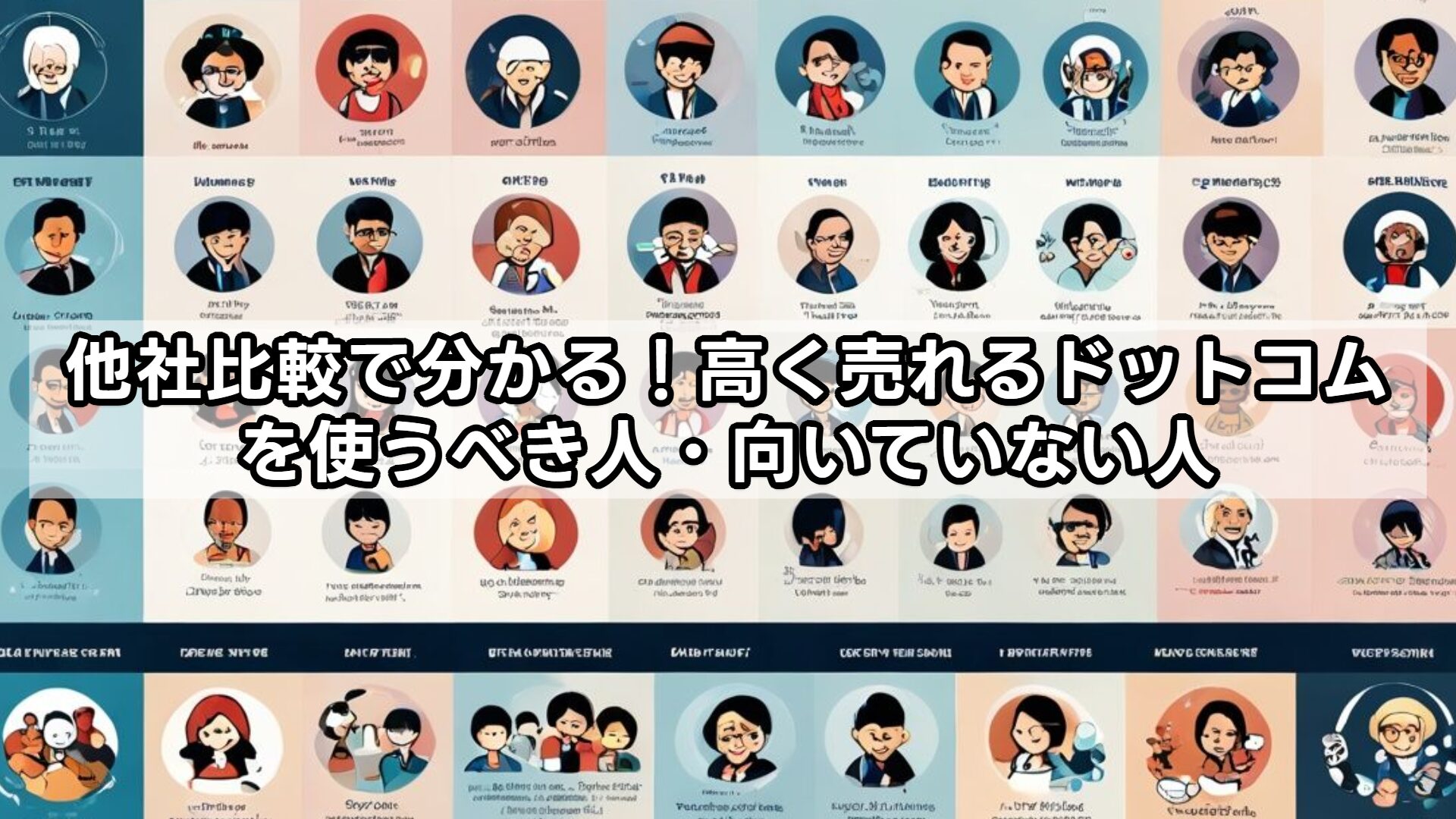 他社比較で分かる！高く売れるドットコムを使うべき人・向いていない人