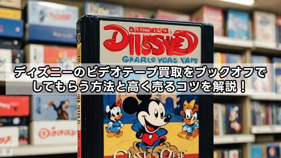 ディズニーのビデオテープ買取をブックオフでしてもらう方法と高く売るコツを解説！