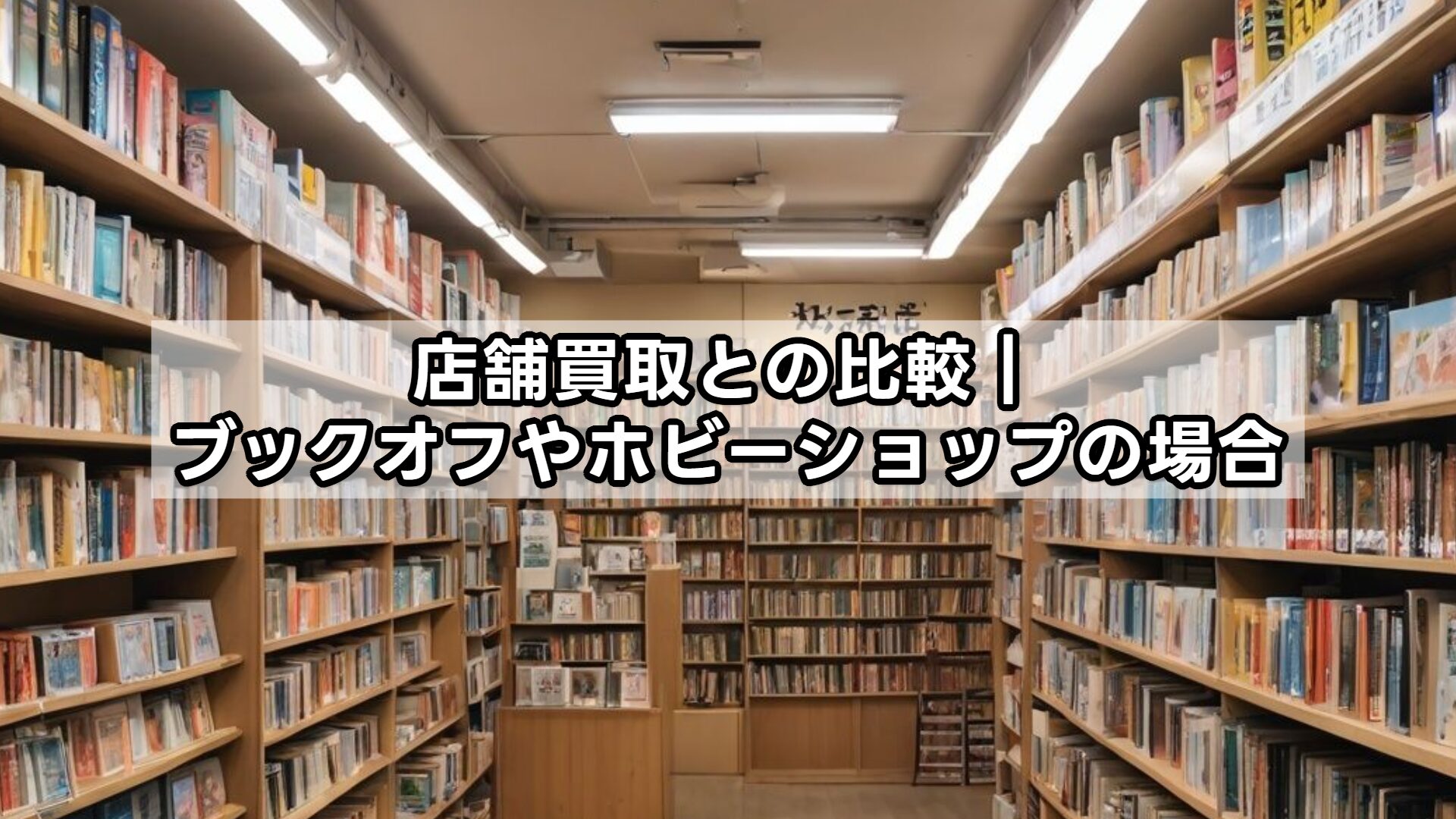 店舗買取との比較|ブックオフやホビーショップの場合