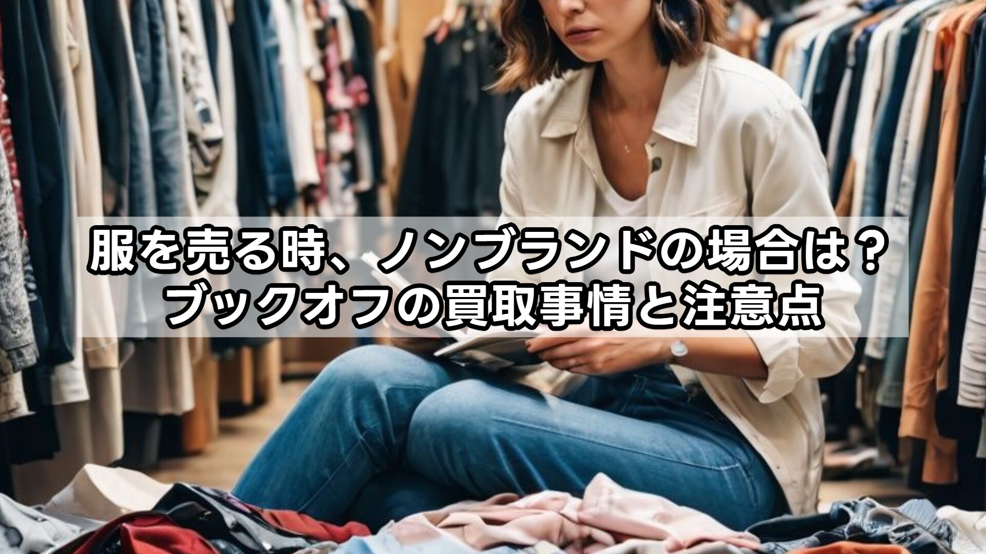服を売る時、ノンブランドの場合は？ブックオフの買取事情と注意点