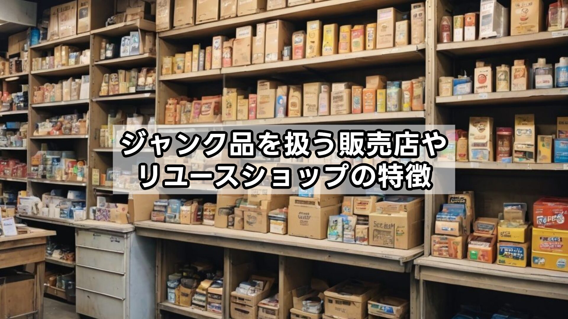 ジャンク品を扱う販売店やリユースショップの特徴