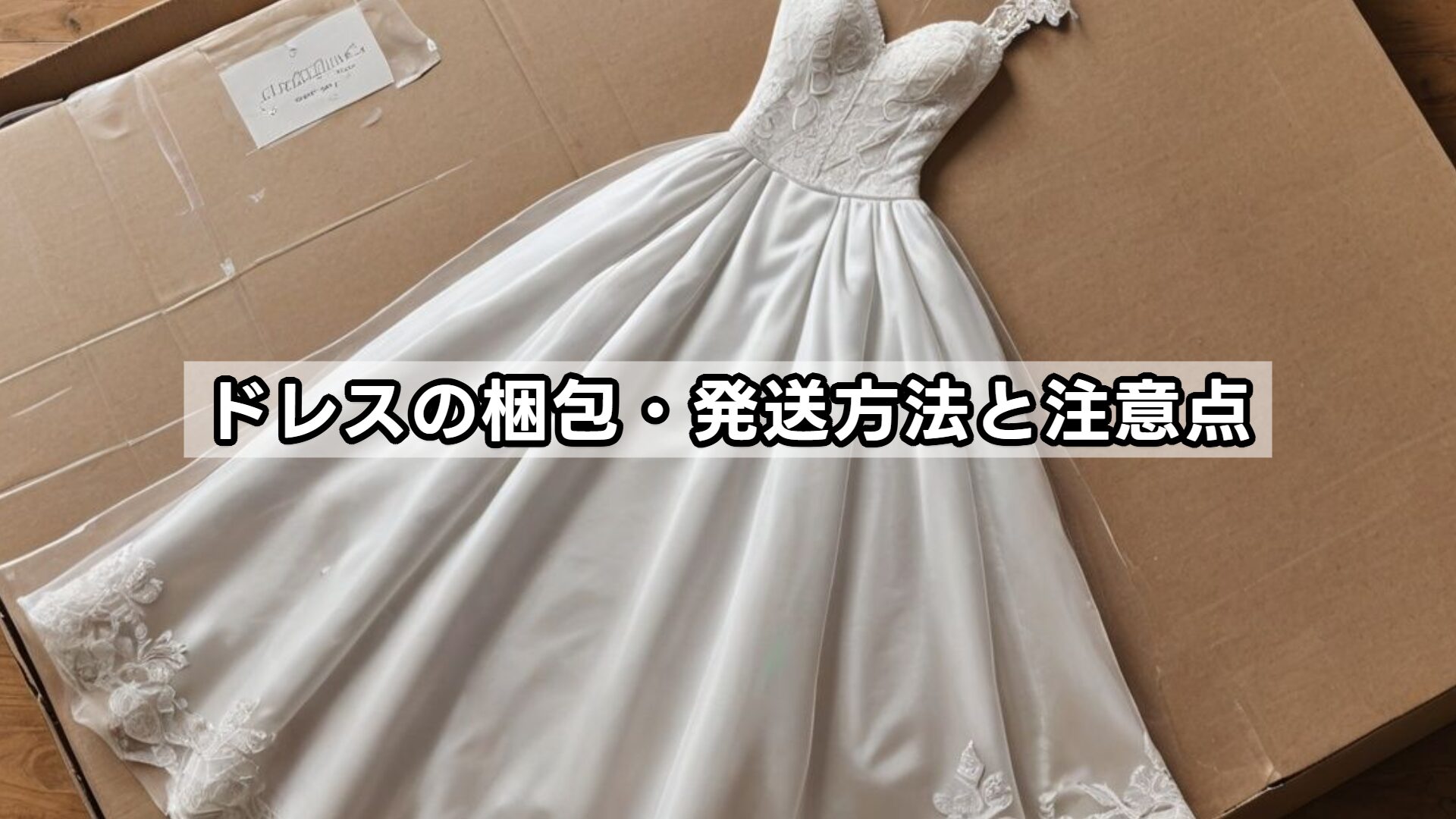 ドレスの梱包・発送方法と注意点