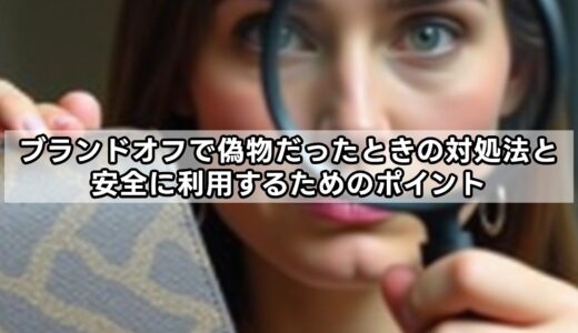 ブランドオフで偽物だったときの対処法と安全に利用するためのポイント
