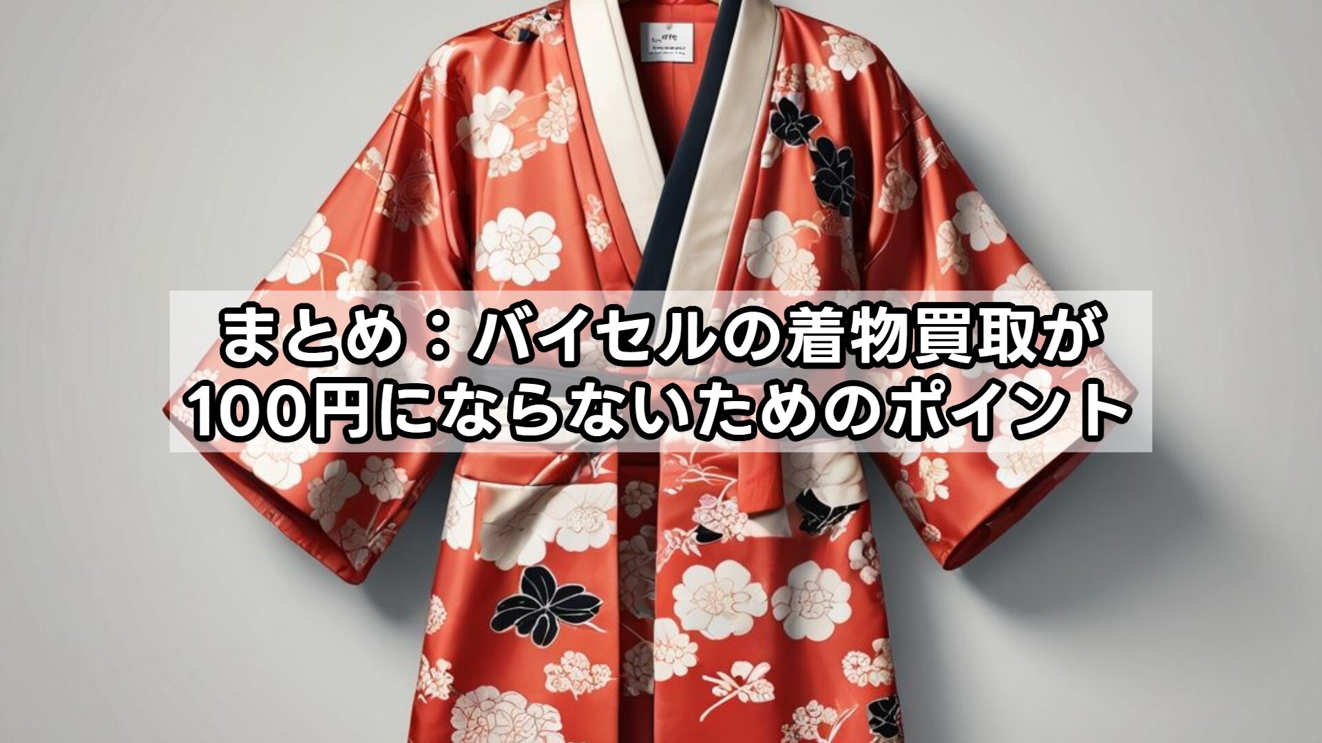まとめ：バイセルの着物買取が100円にならないためのポイント