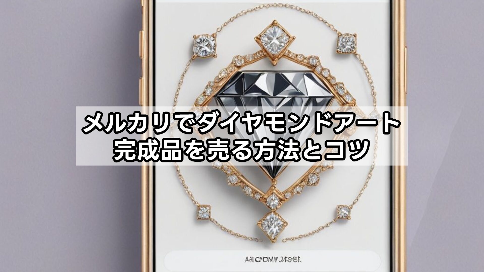 メルカリでダイヤモンドアート完成品を売る方法とコツ