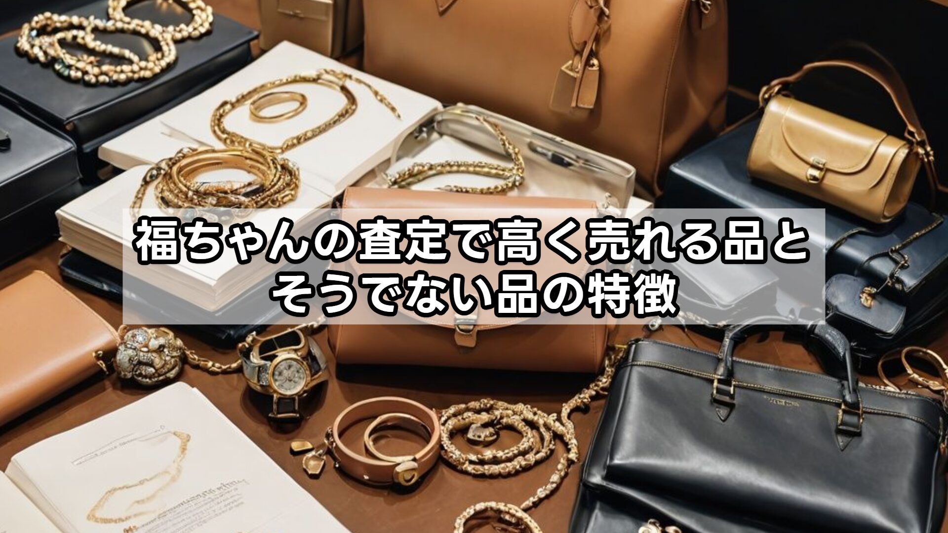 福ちゃんの査定で高く売れる品とそうでない品の特徴