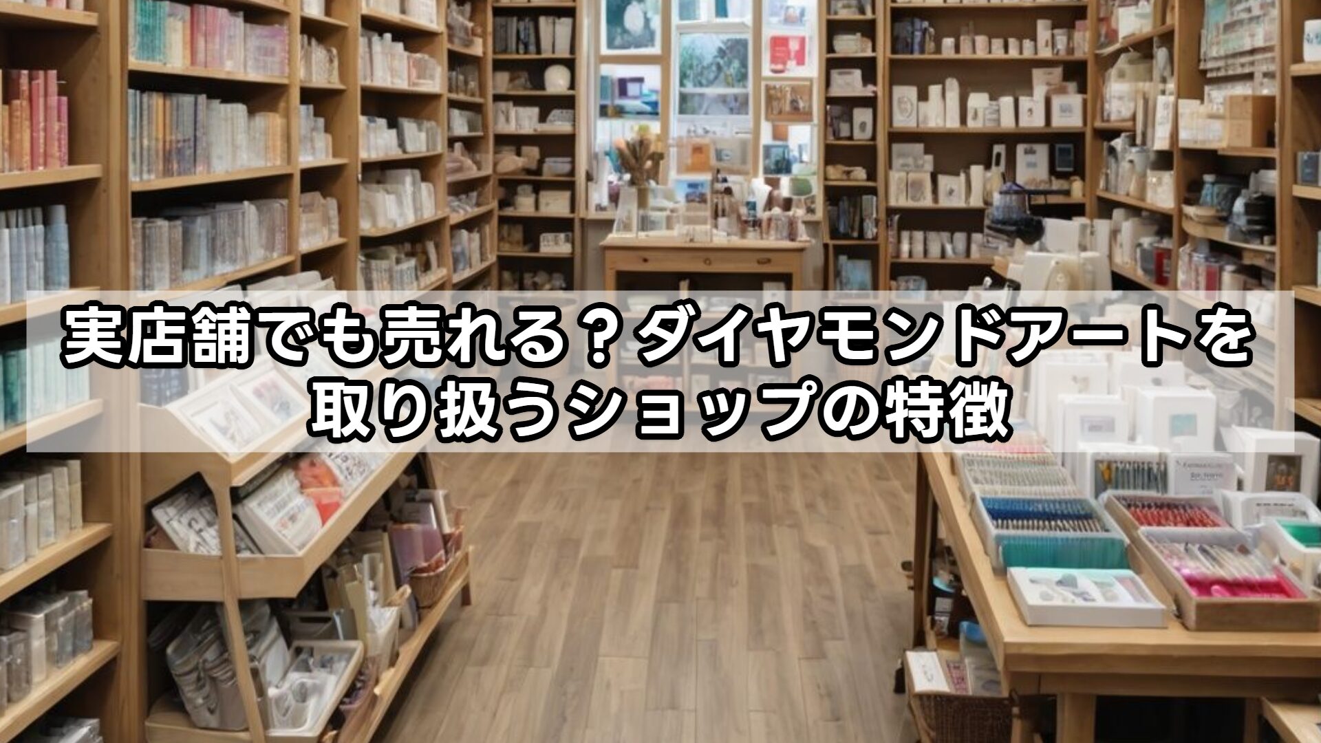 実店舗でも売れる？ダイヤモンドアートを取り扱うショップの特徴