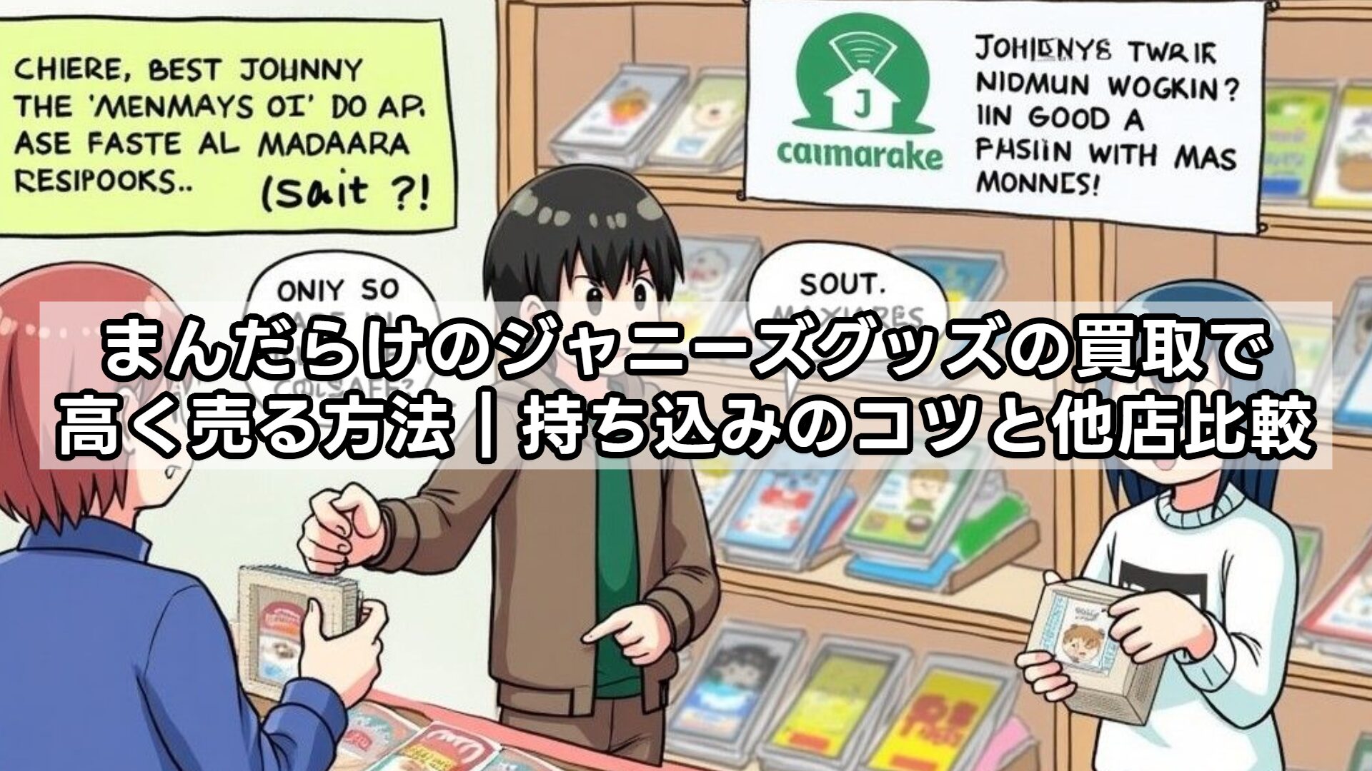まんだらけのジャニーズグッズの買取で高く売る方法|持ち込みのコツと他店比較