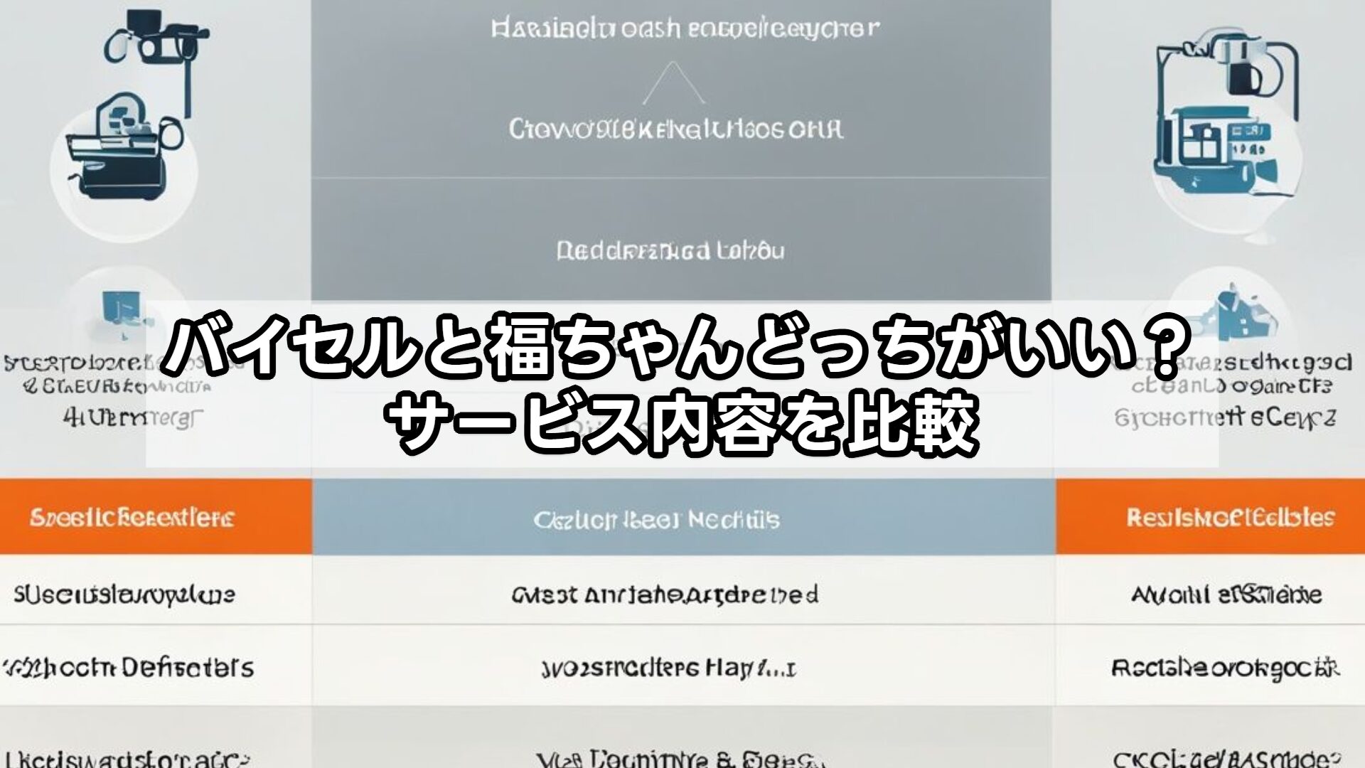 バイセルと福ちゃんどっちがいい?サービス内容を比較