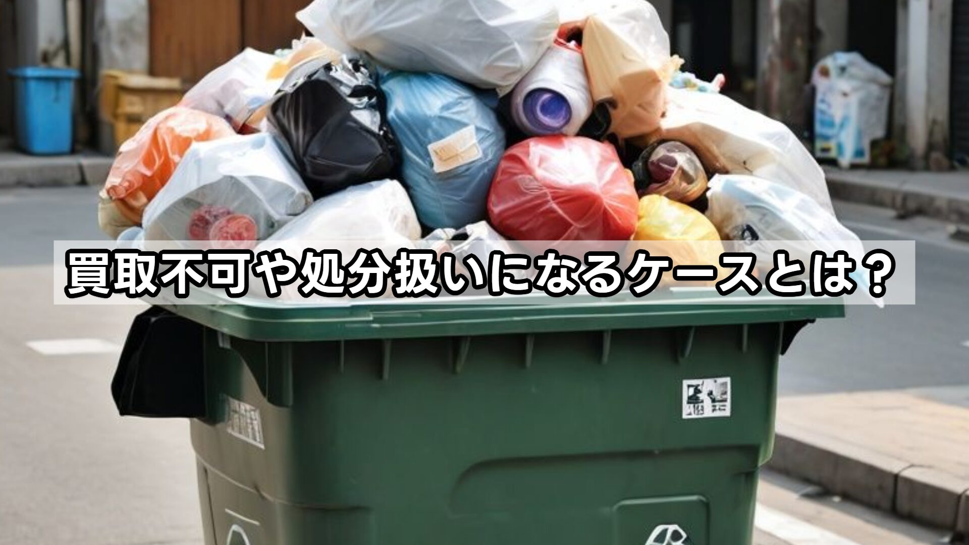 買取不可や処分扱いになるケースとは？