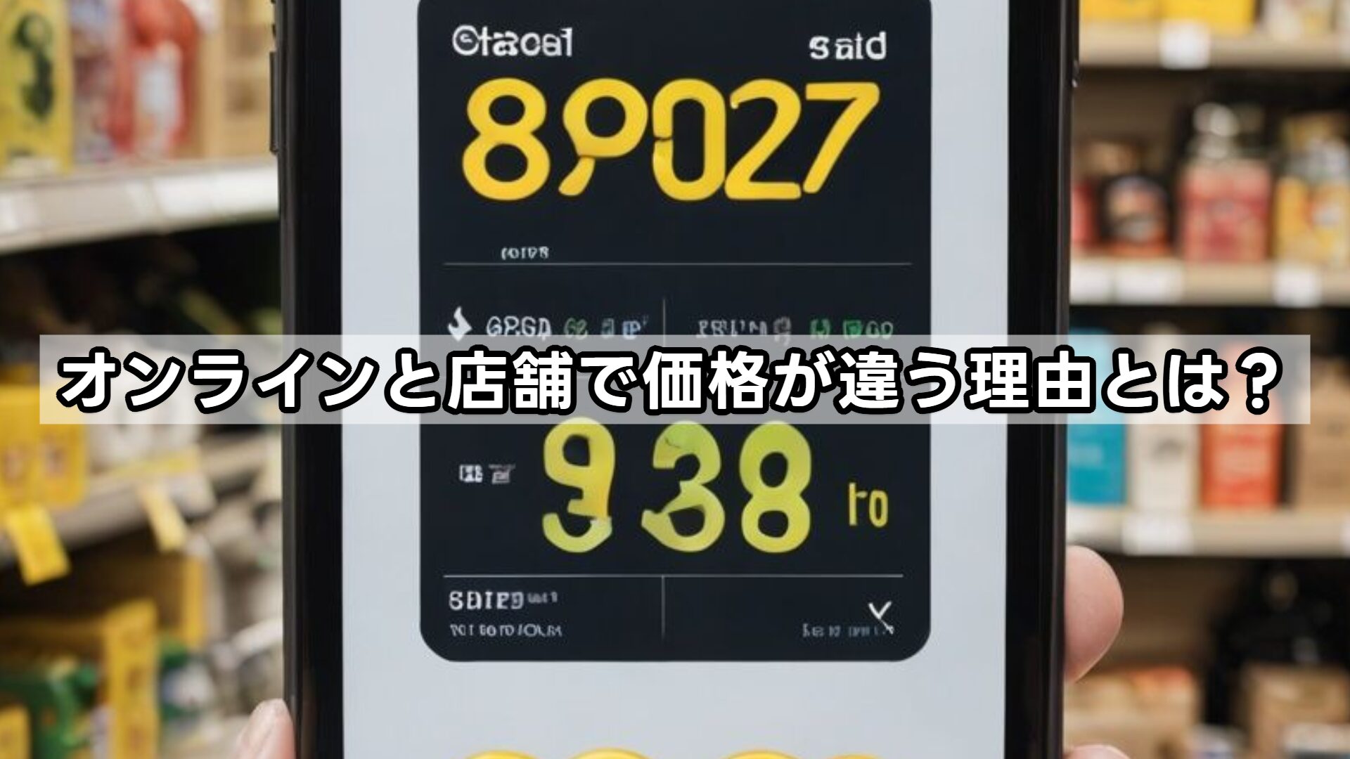 オンラインと店舗で価格が違う理由とは？